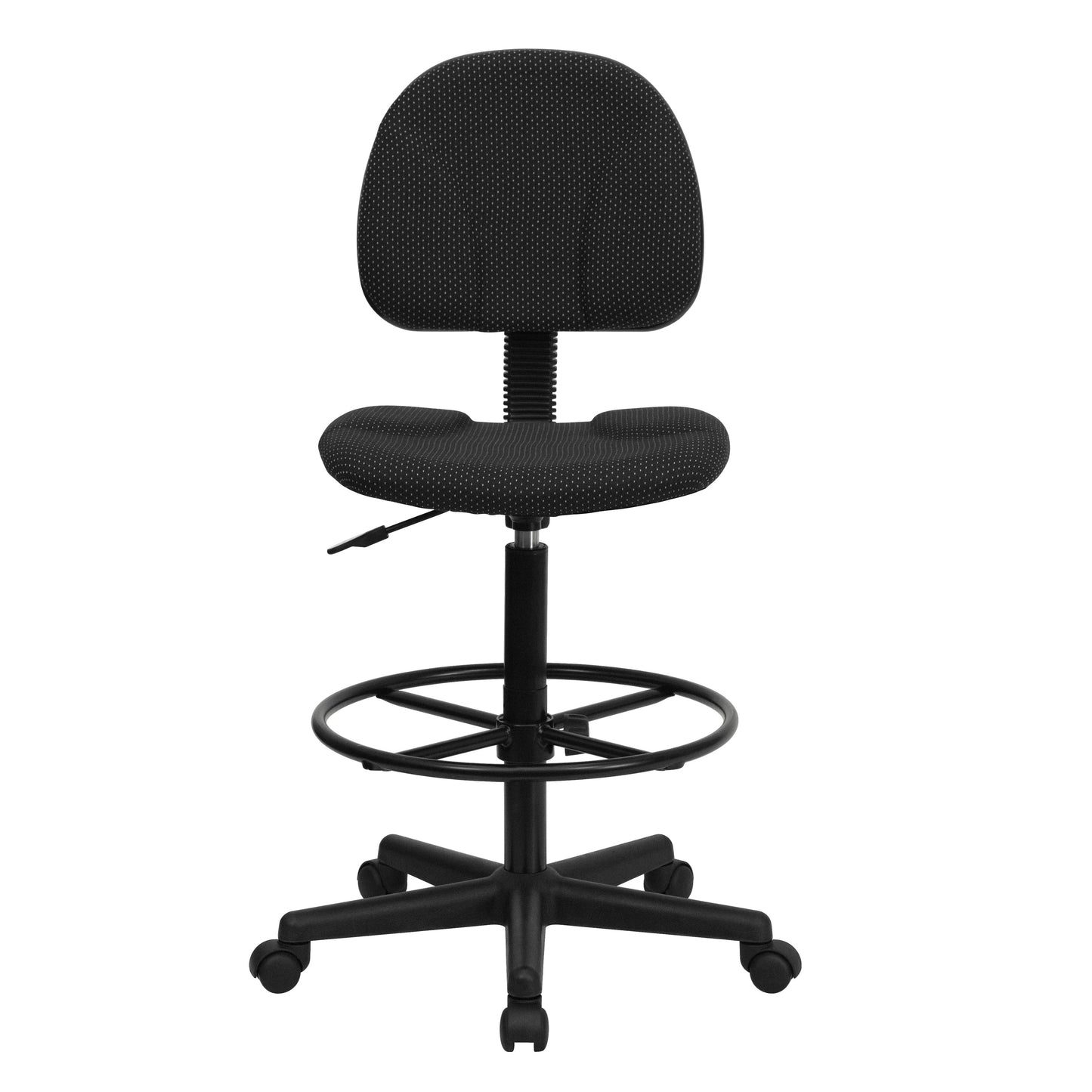 Black Fabric Draft Chair BT-659-BLK-GG