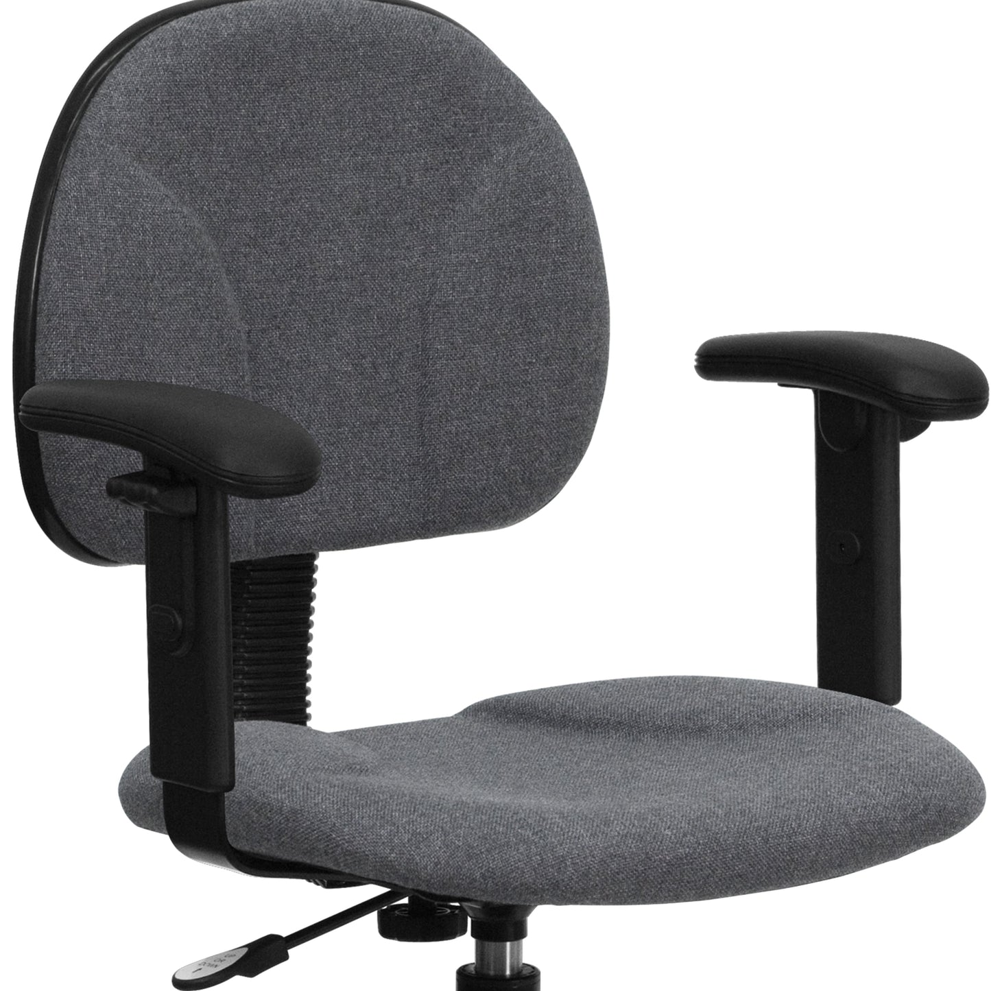 Gray Fabric Draft Chair BT-659-GRY-ARMS-GG