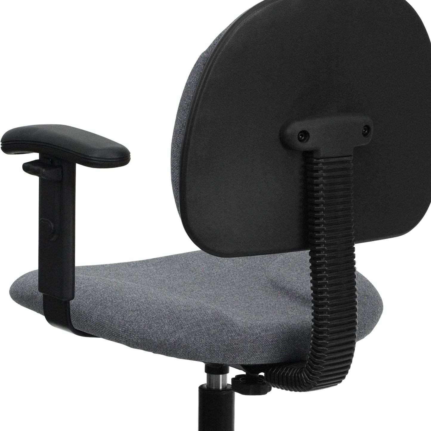 Gray Fabric Draft Chair BT-659-GRY-ARMS-GG