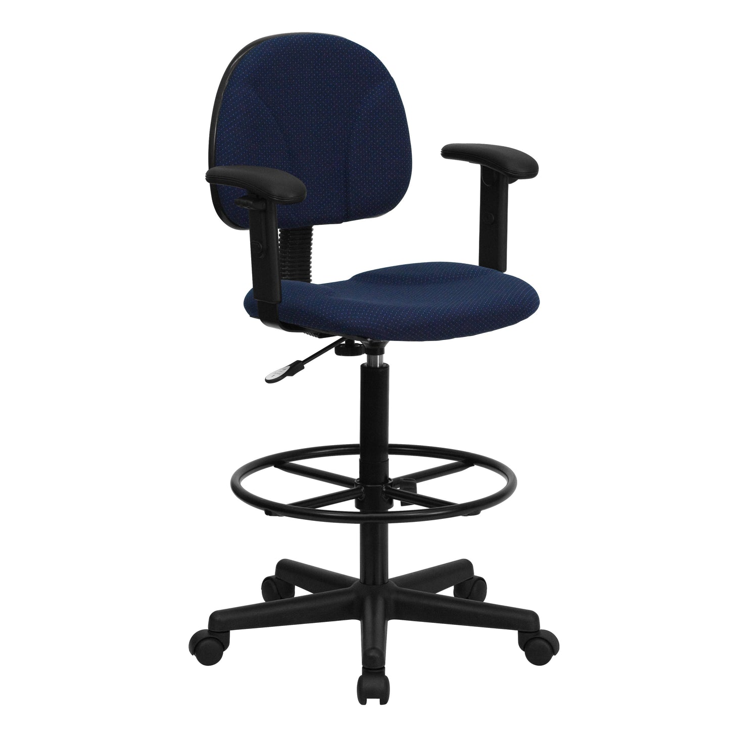 Navy Fabric Draft Chair BT-659-NVY-ARMS-GG