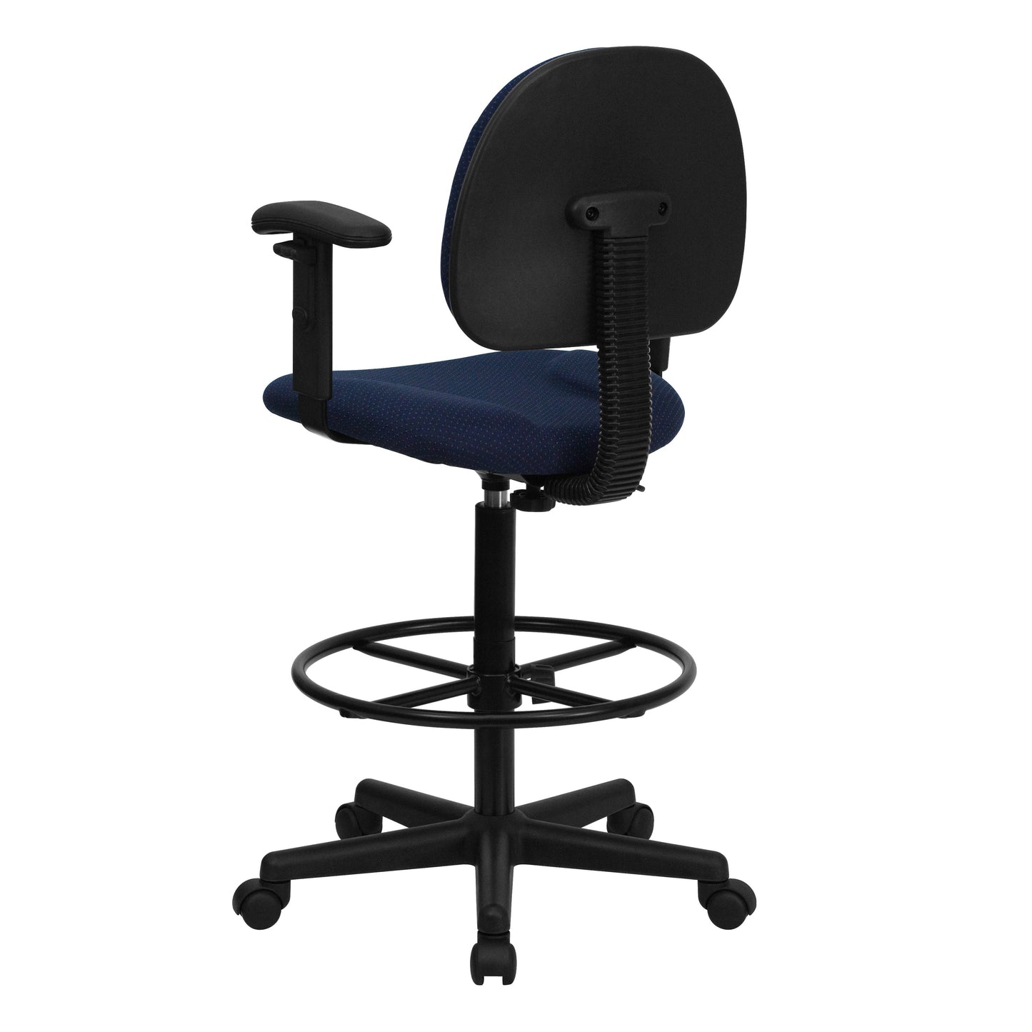 Navy Fabric Draft Chair BT-659-NVY-ARMS-GG