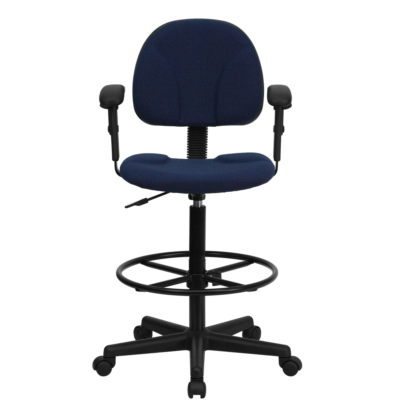 Navy Fabric Draft Chair BT-659-NVY-ARMS-GG