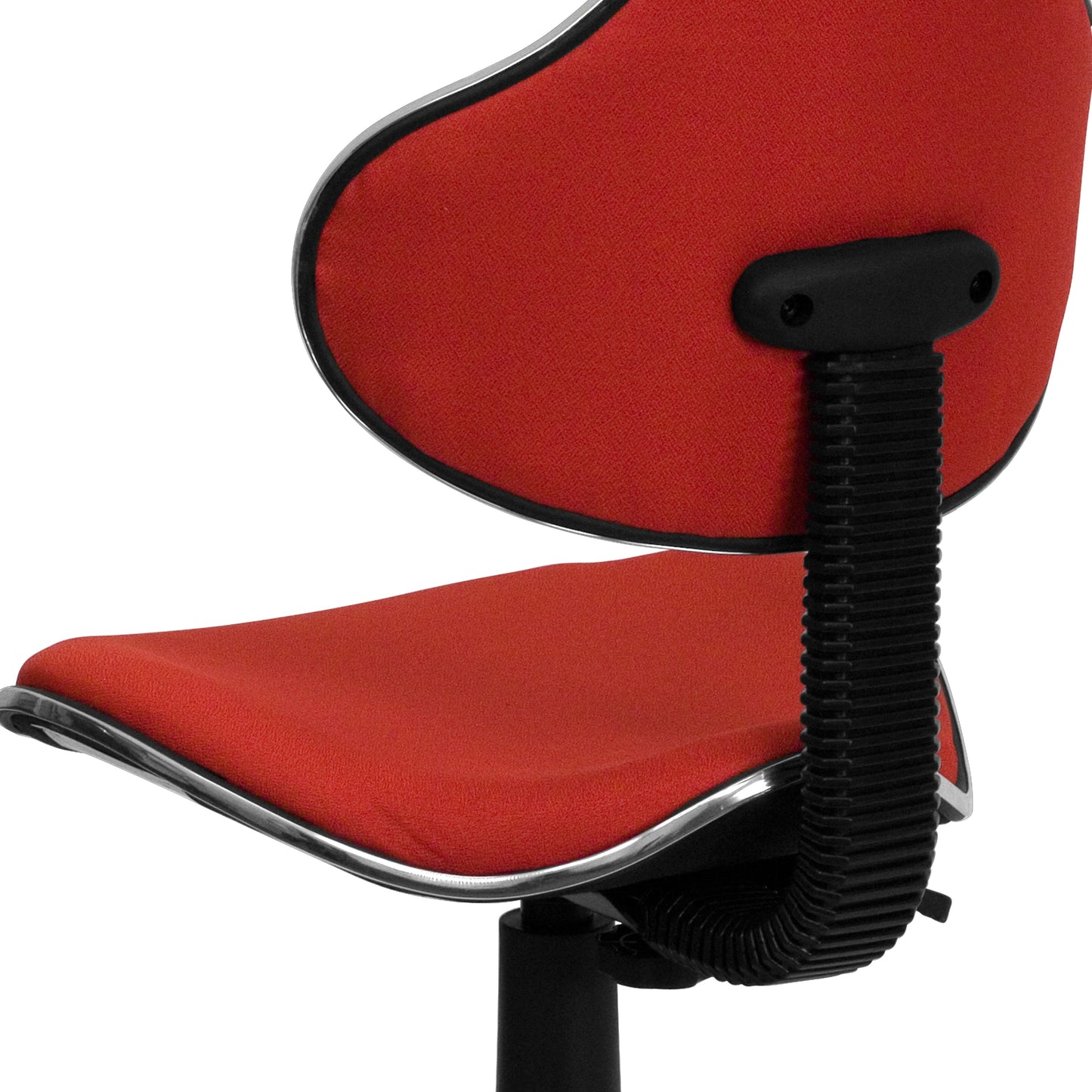 Red Low Back Task Chair BT-699-RED-GG