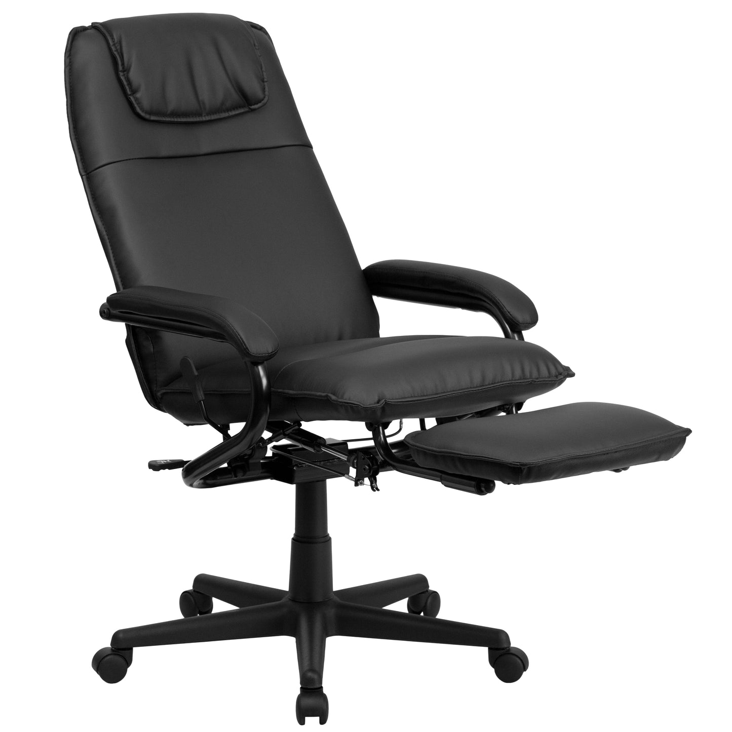 Black Reclining Leather Chair BT-70172-BK-GG