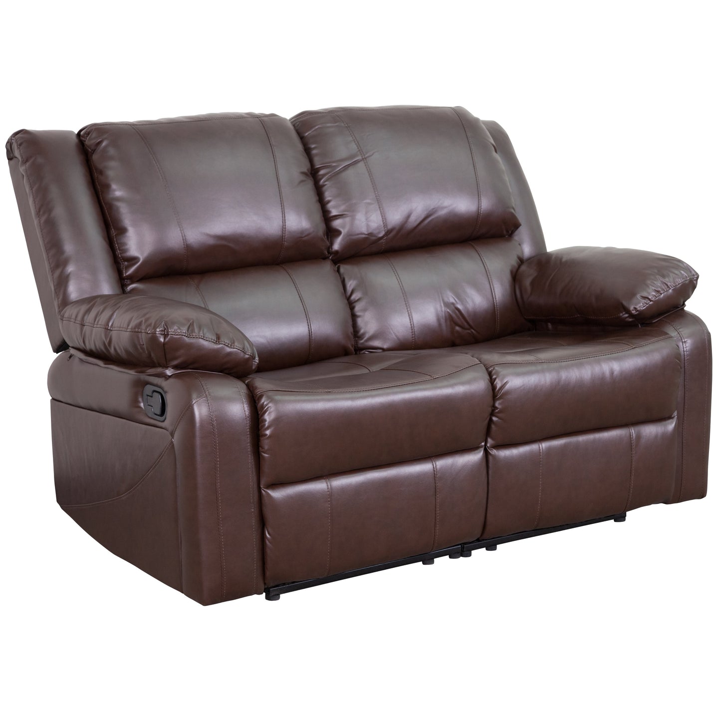 Brown Leather Recline Loveseat BT-70597-LS-BN-GG