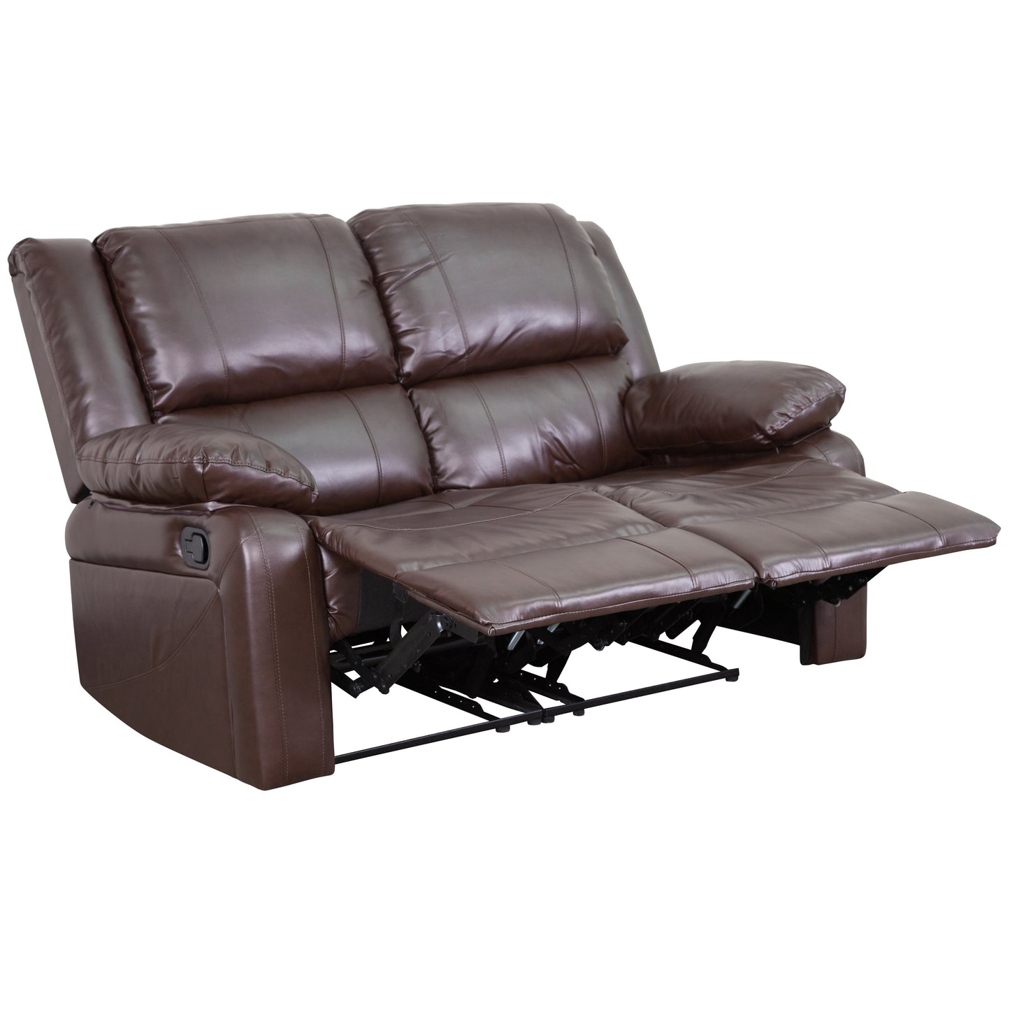 Brown Leather Recline Loveseat BT-70597-LS-BN-GG