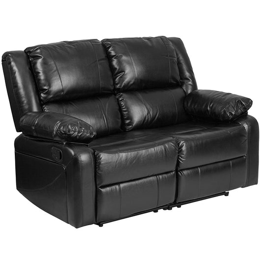 Black Leather Recline Loveseat BT-70597-LS-GG