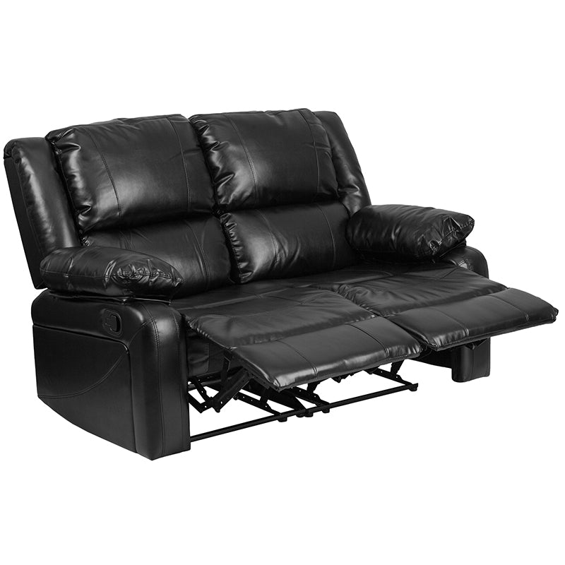 Black Leather Recline Loveseat BT-70597-LS-GG