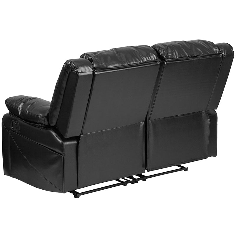 Black Leather Recline Loveseat BT-70597-LS-GG