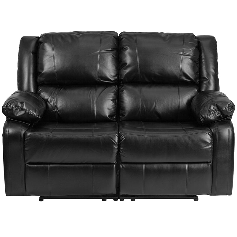 Black Leather Recline Loveseat BT-70597-LS-GG