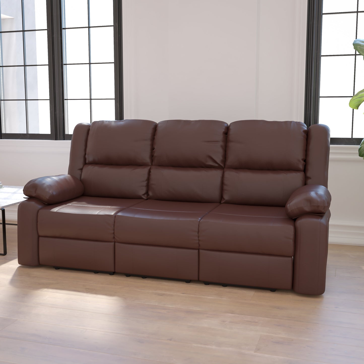 Brown Leather Recliner Sofa BT-70597-SOF-BN-GG