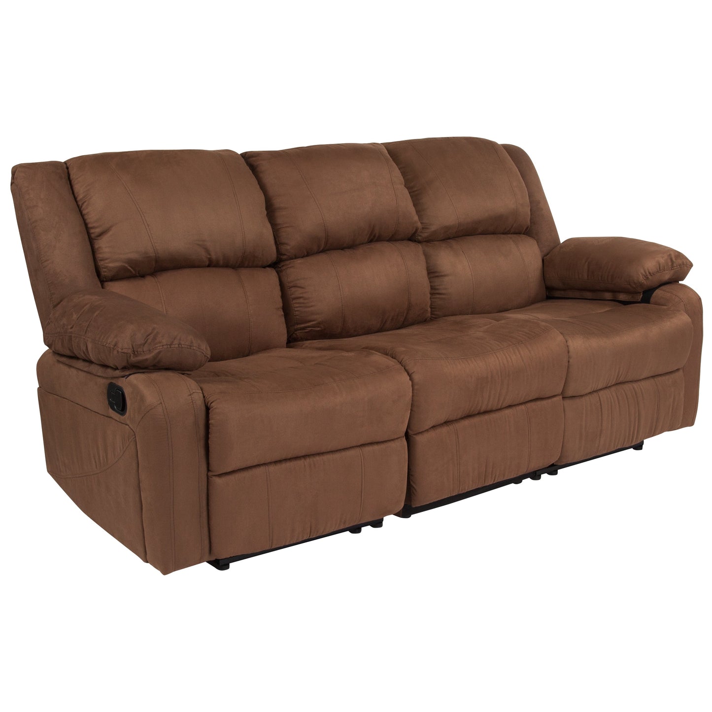 Brown Microfiber Recliner Sofa BT-70597-SOF-BN-MIC-GG