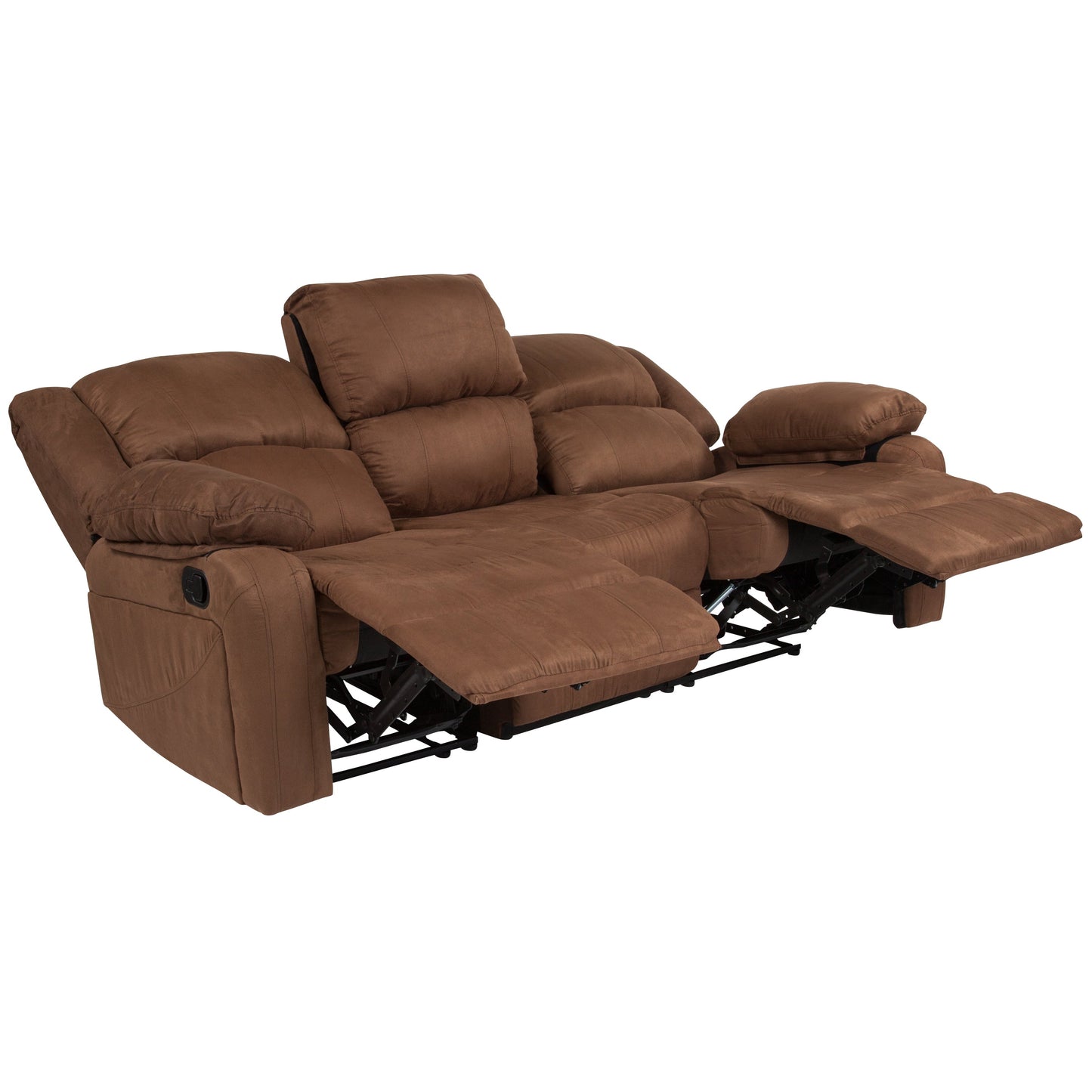 Brown Microfiber Recliner Sofa BT-70597-SOF-BN-MIC-GG