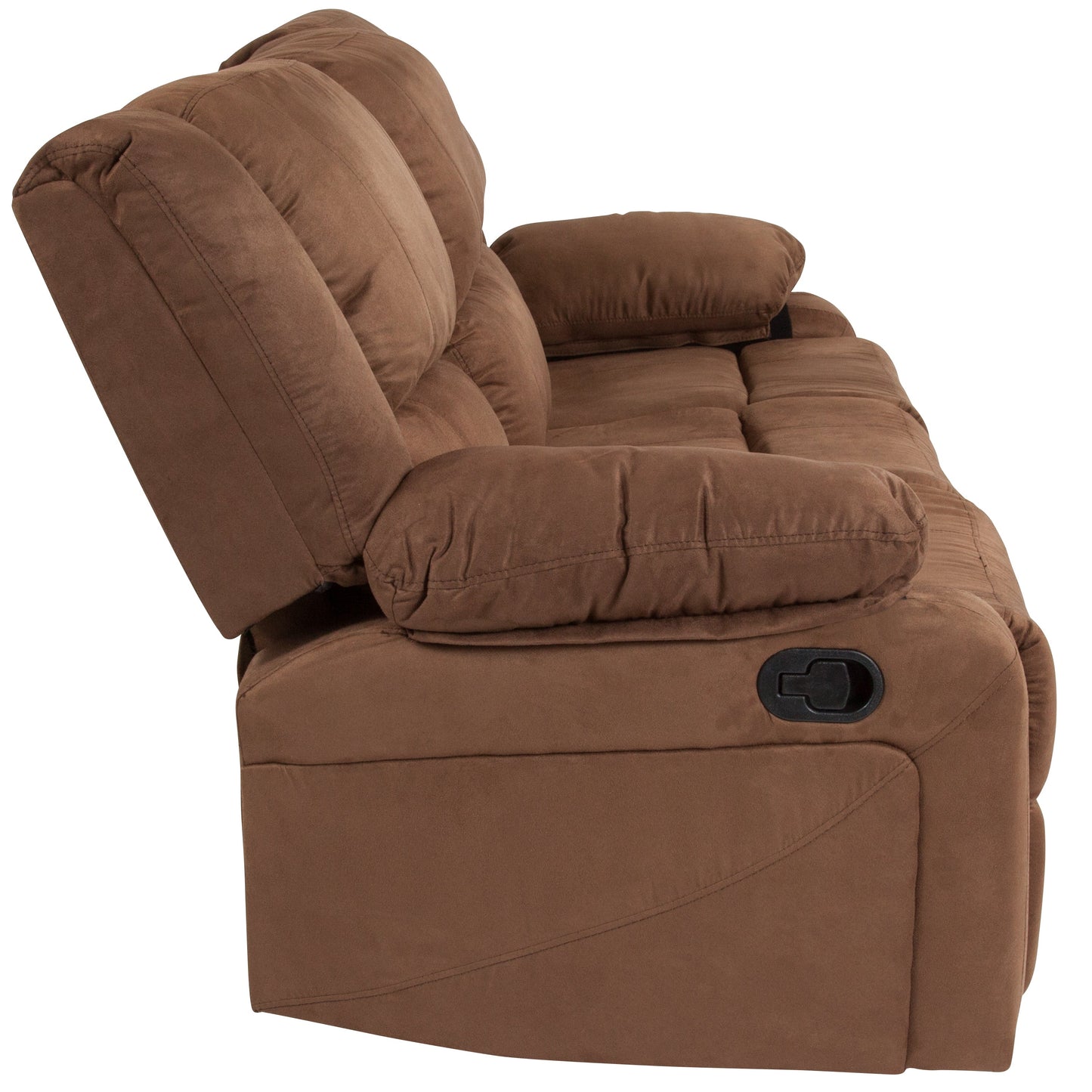 Brown Microfiber Recliner Sofa BT-70597-SOF-BN-MIC-GG