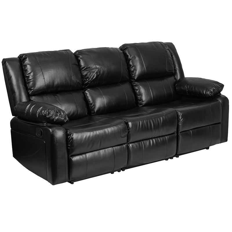 Black Leather Recliner Sofa BT-70597-SOF-GG