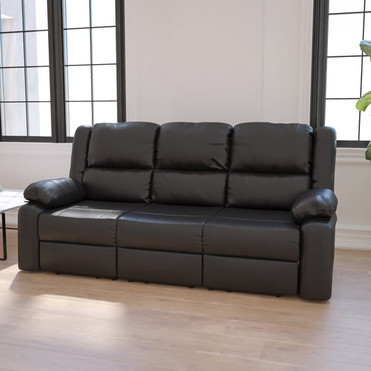 Black Leather Recliner Sofa BT-70597-SOF-GG