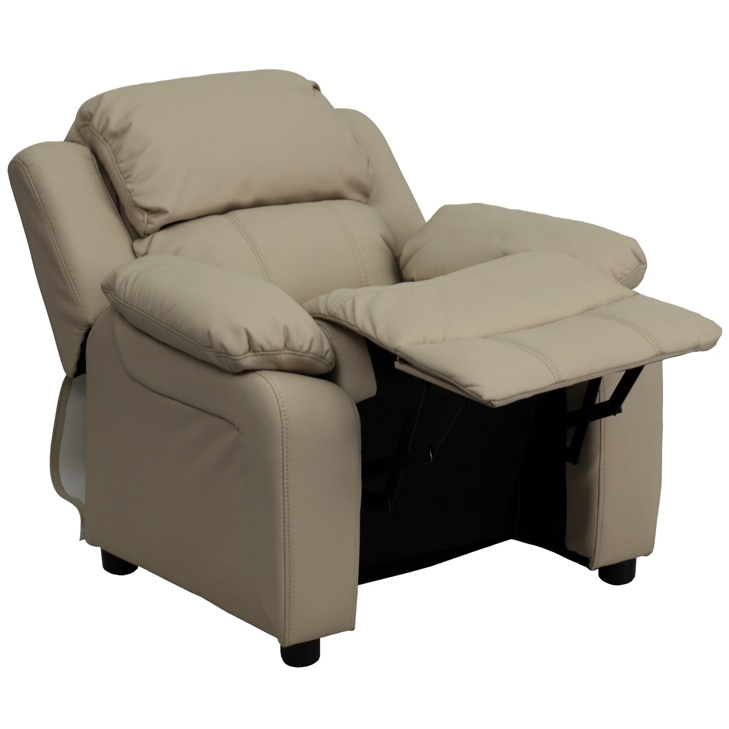 Beige Vinyl Kids Recliner BT-7985-KID-BGE-GG