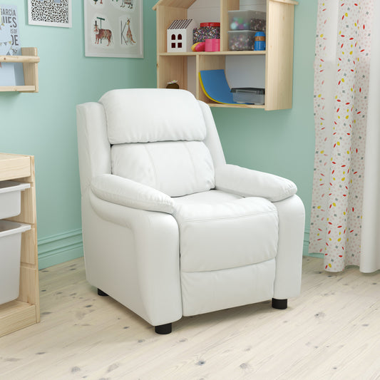 White Vinyl Kids Recliner BT-7985-KID-WHITE-GG