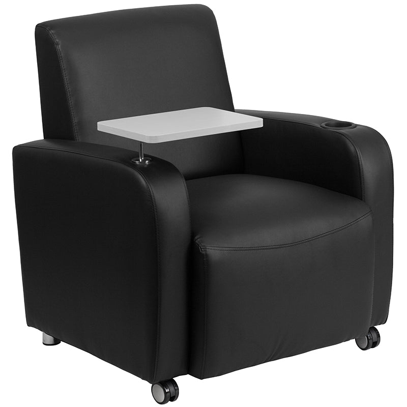 Black Leather Tablet Chair BT-8217-BK-CS-GG