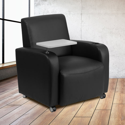 Black Leather Tablet Chair BT-8217-BK-CS-GG