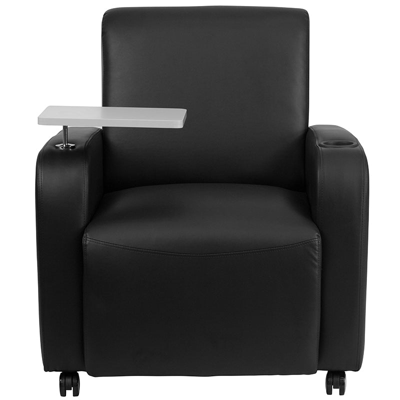 Black Leather Tablet Chair BT-8217-BK-CS-GG