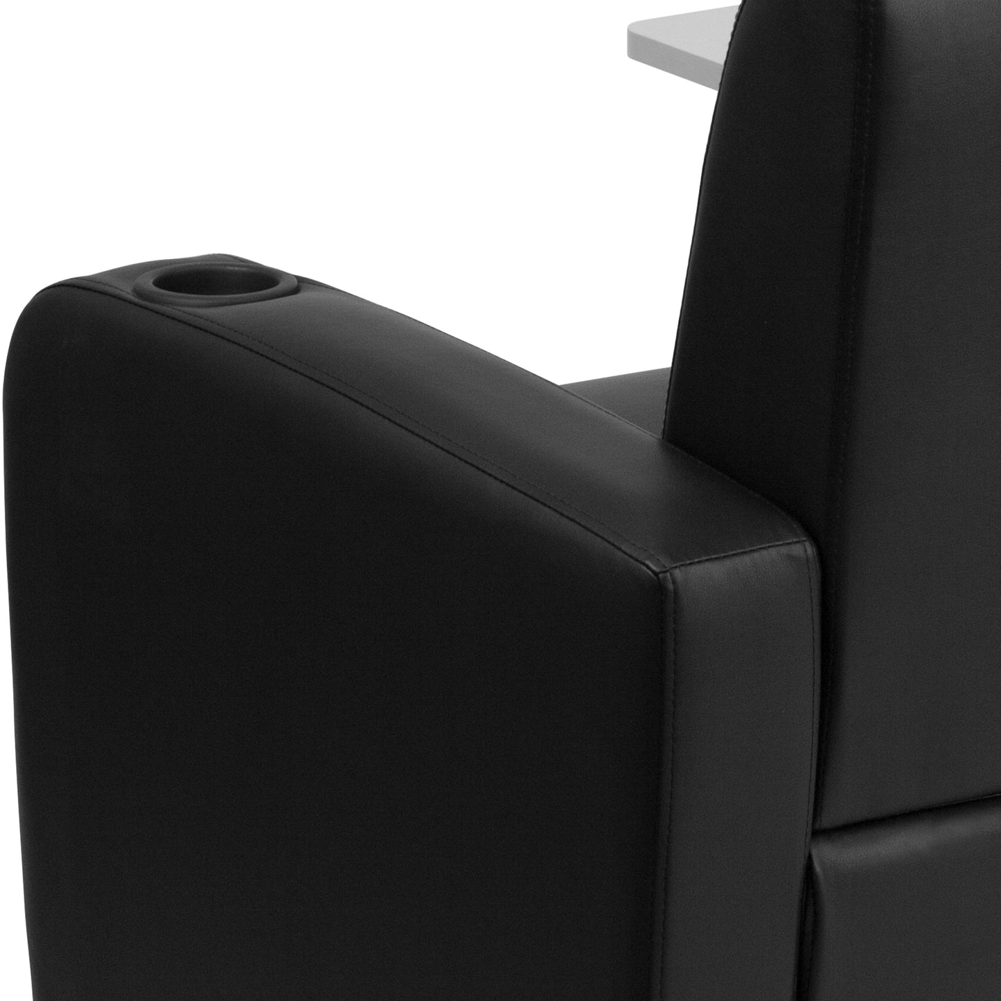 Black Leather Tablet Chair BT-8217-BK-CS-GG