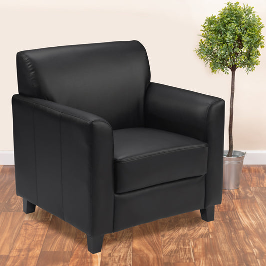 Black Leather Chair BT-827-1-BK-GG