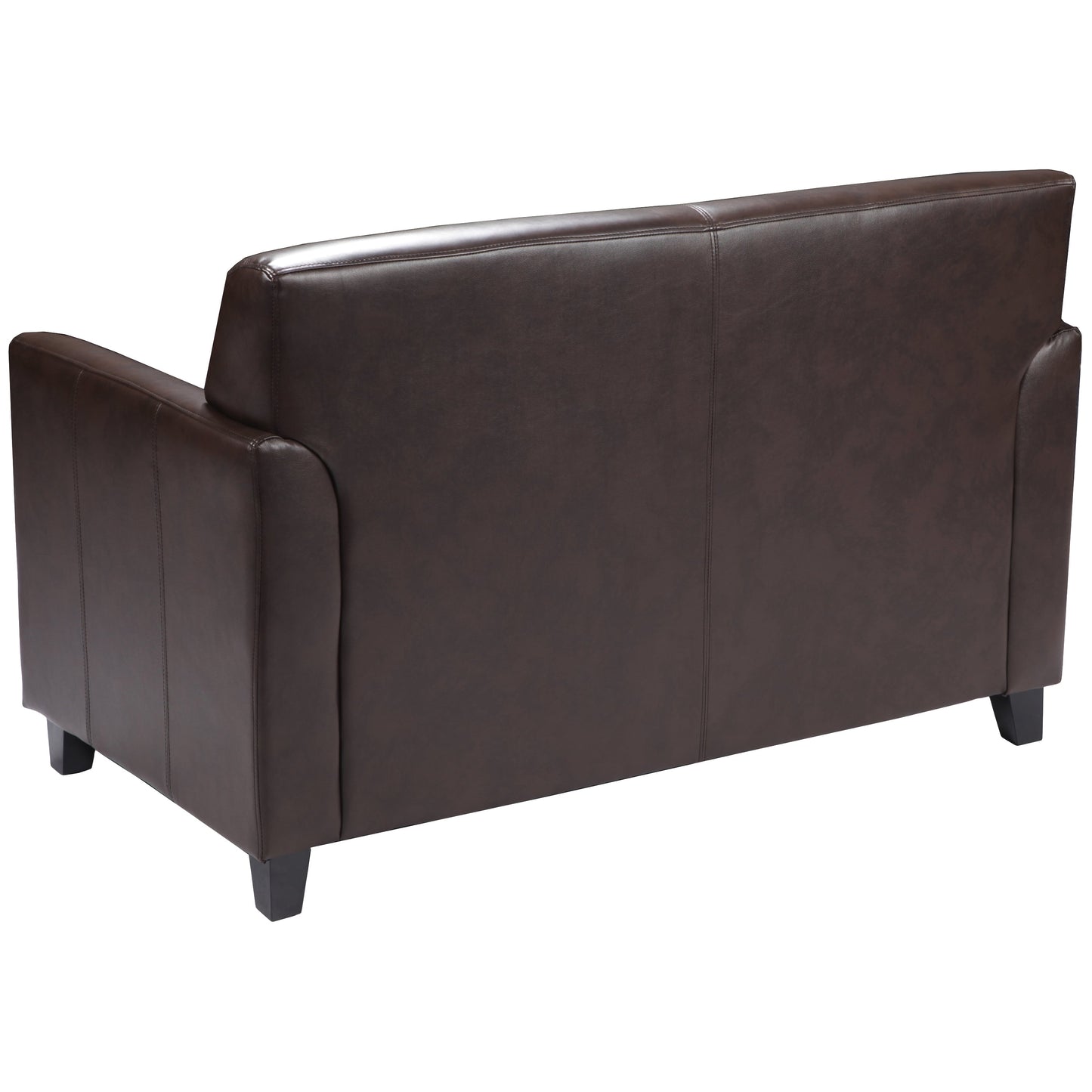 Brown Leather Loveseat BT-827-2-BN-GG