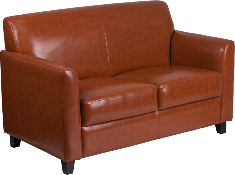 Cognac Leather Loveseat BT-827-2-CG-GG