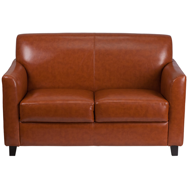 Cognac Leather Loveseat BT-827-2-CG-GG