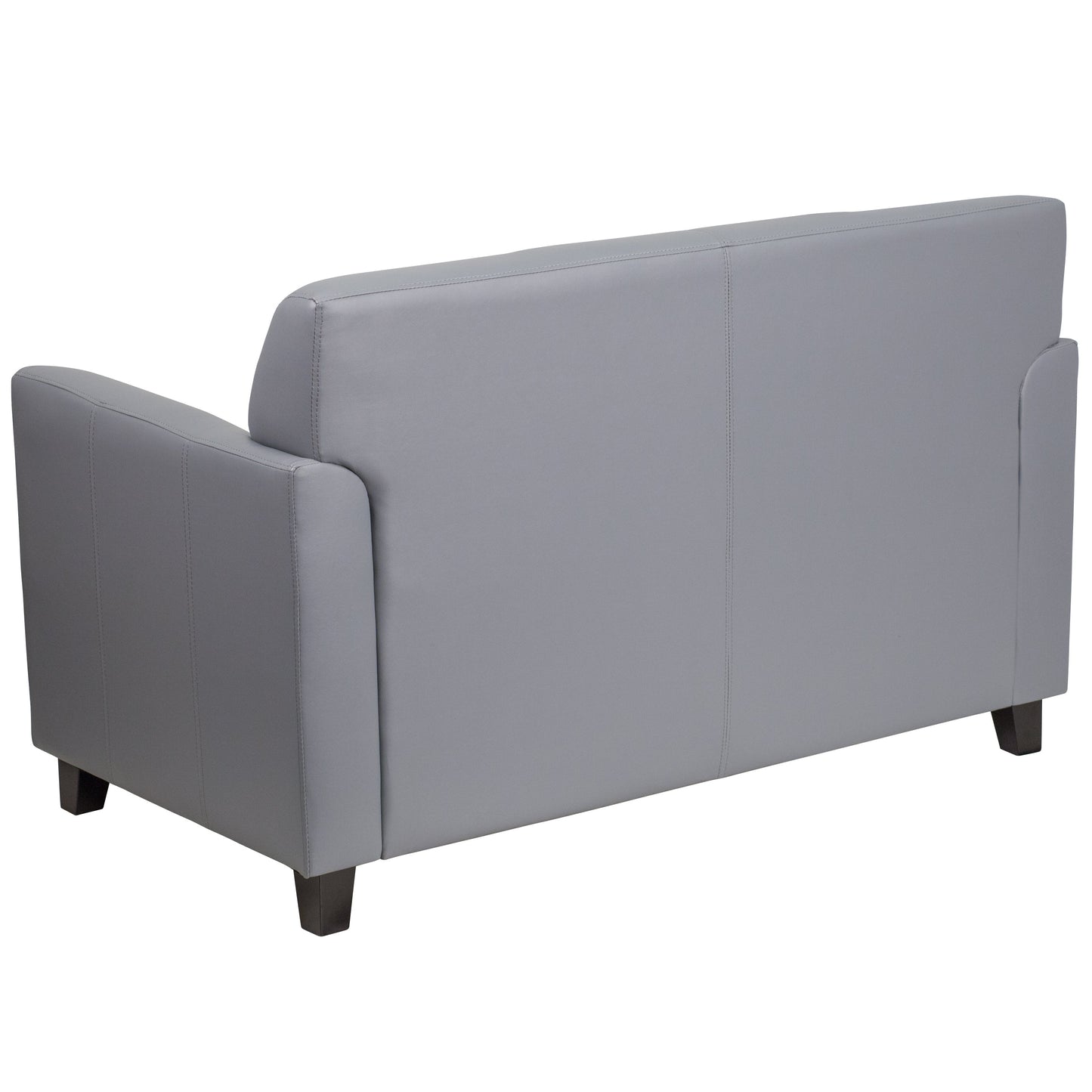 Gray Leather Loveseat BT-827-2-GY-GG