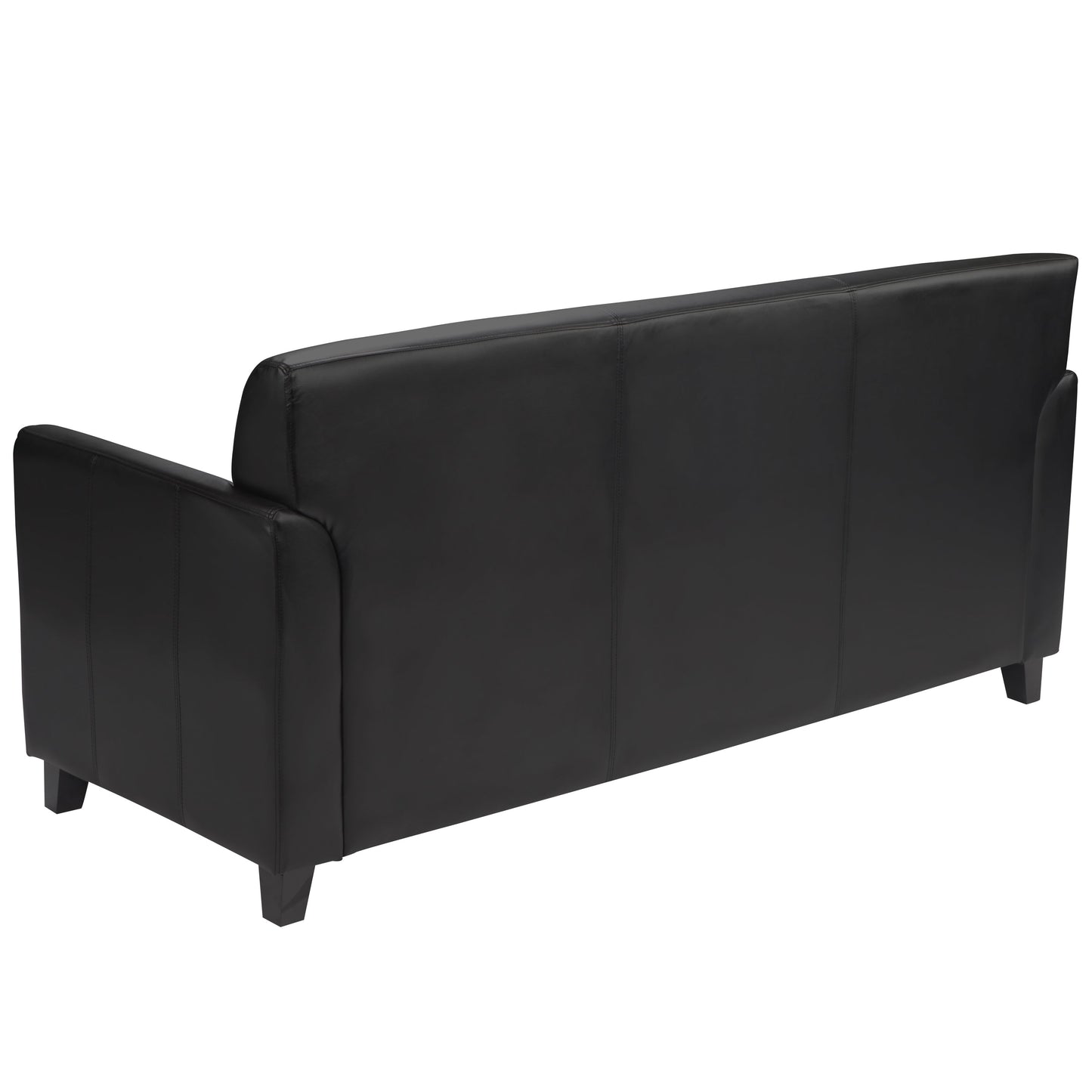 Black Leather Sofa BT-827-3-BK-GG