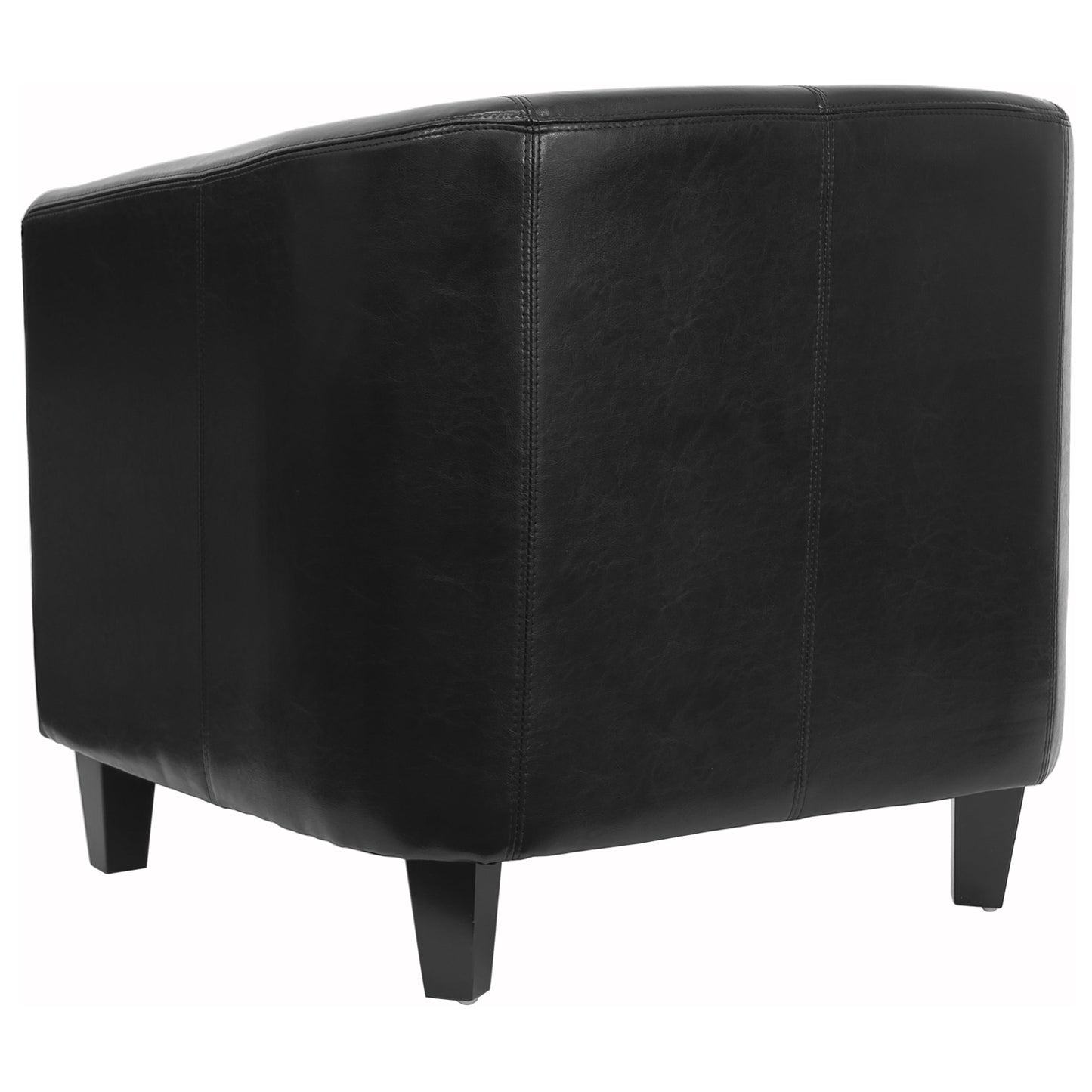 Black Leather Guest Chair BT-873-BK-GG