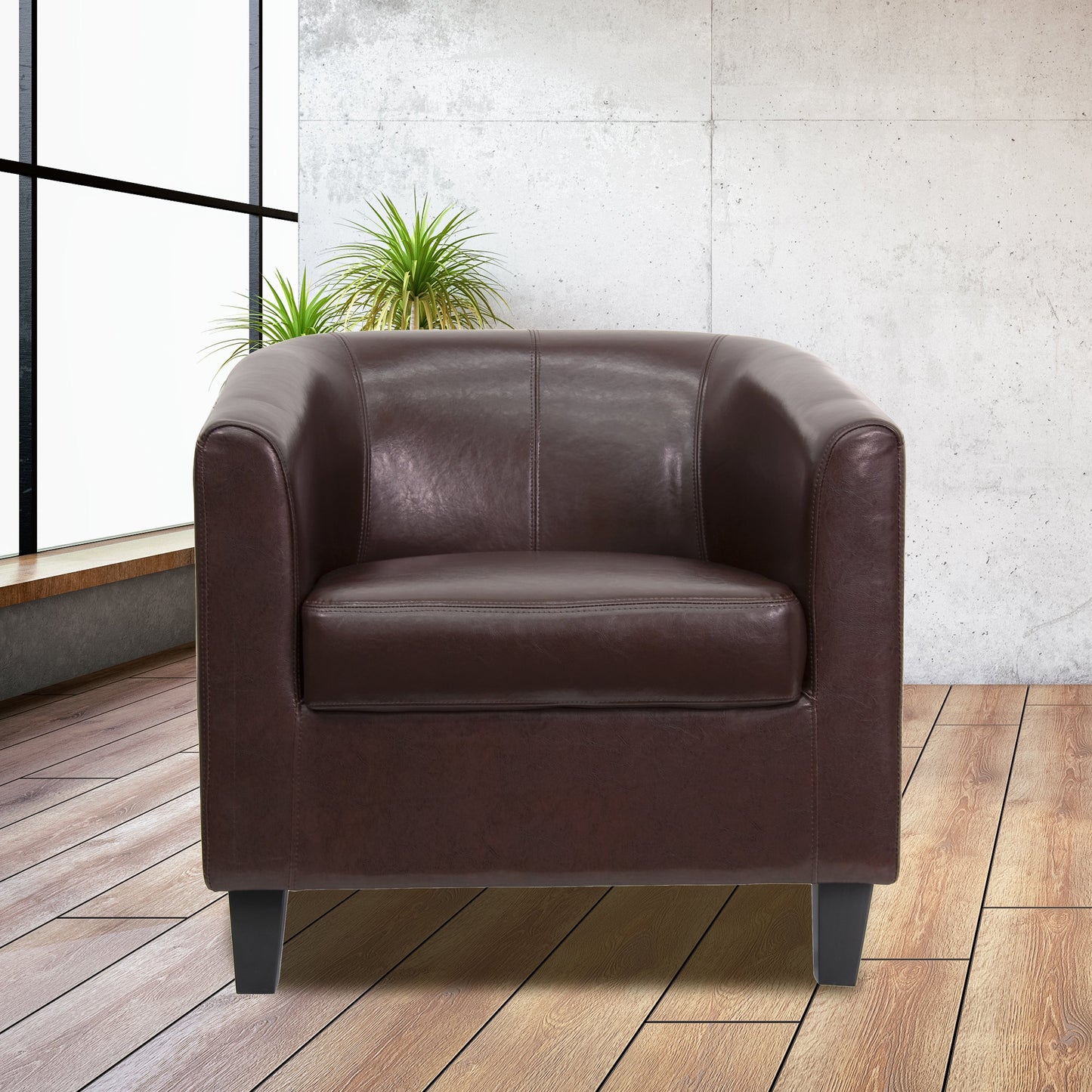 Brown Leather Guest Chair BT-873-BN-GG