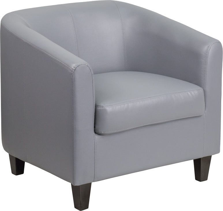 Gray Leather Guest Chair BT-873-GY-GG