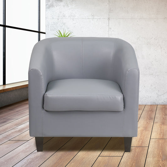 Gray Leather Guest Chair BT-873-GY-GG