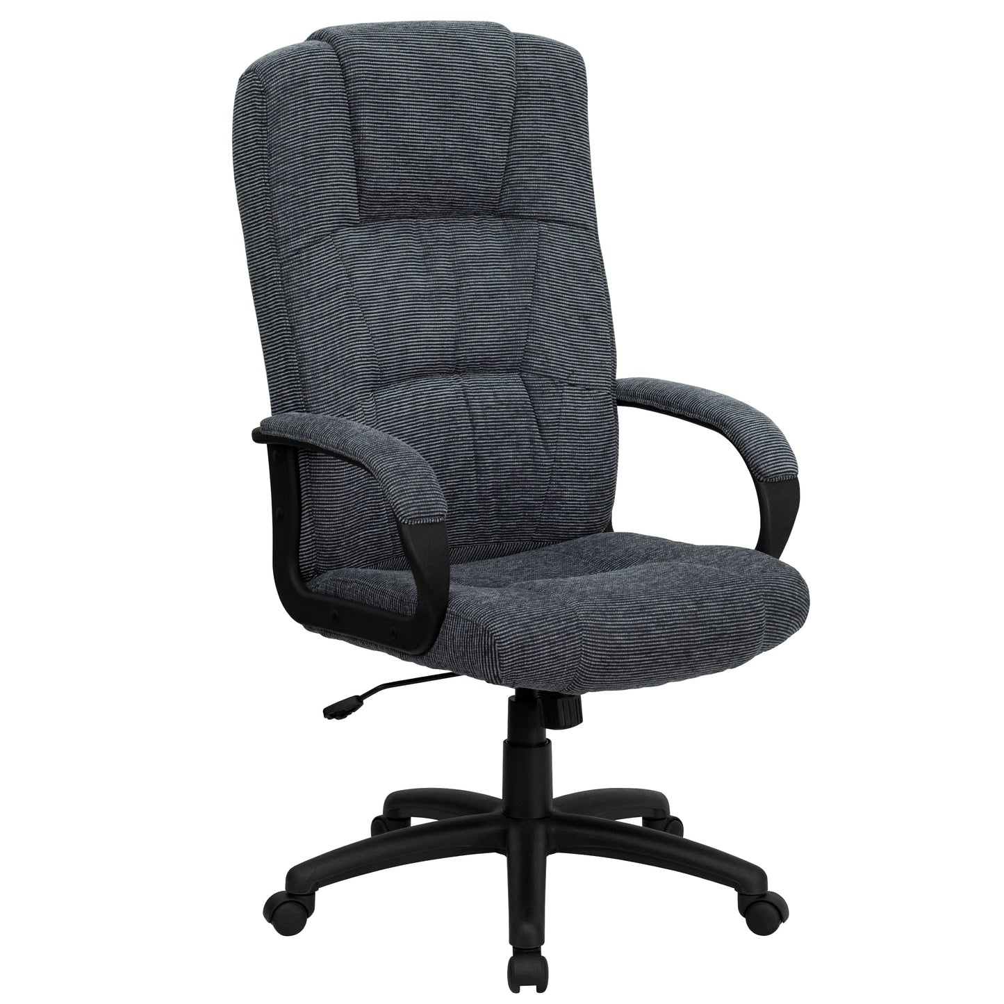 Gray High Back Fabric Chair BT-9022-BK-GG