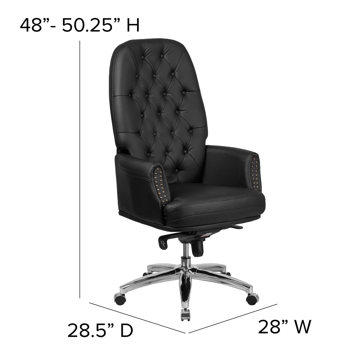 Black High Back Leather Chair BT-90269H-BK-GG