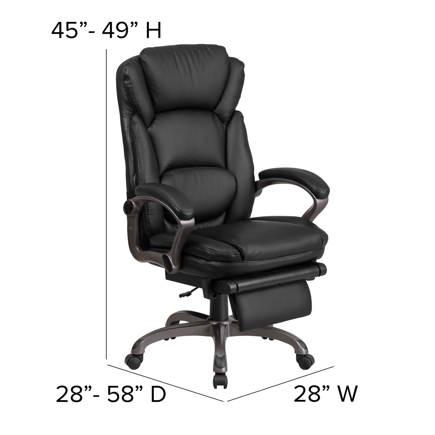 Black Reclining Leather Chair BT-90279H-GG