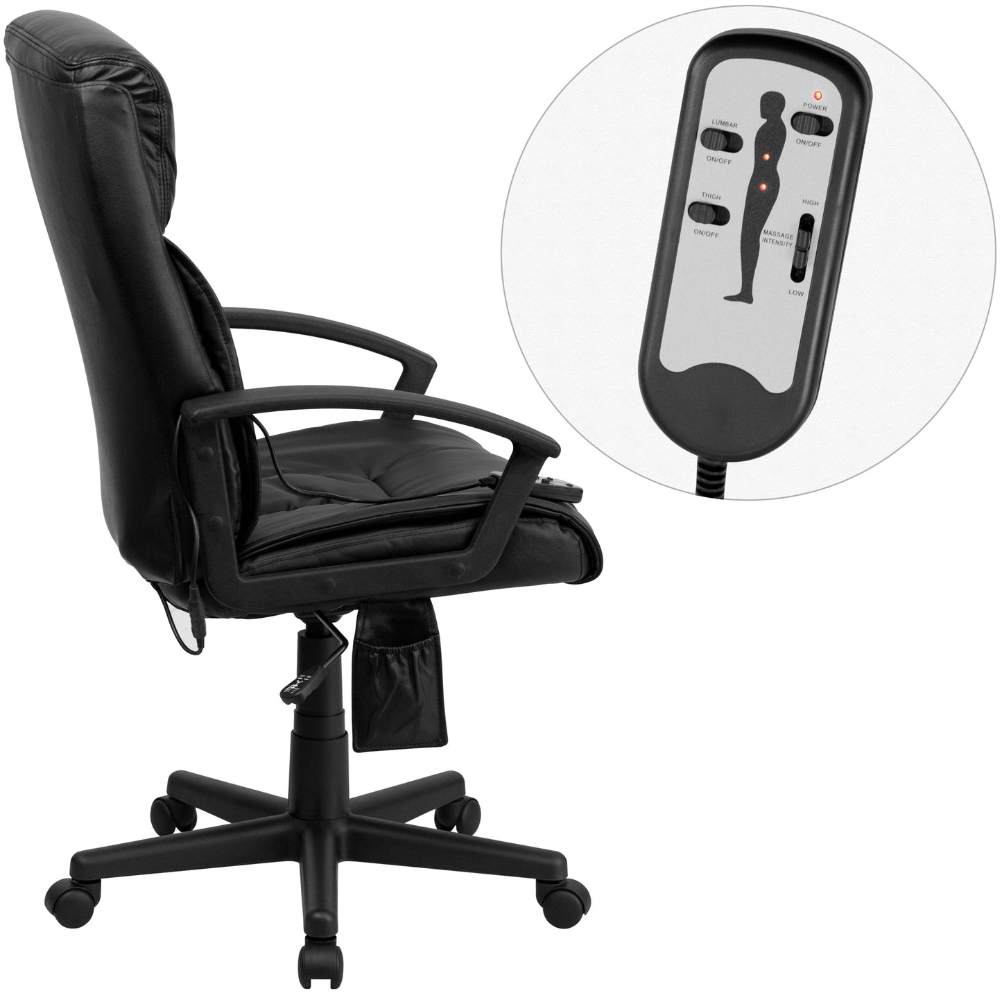 Black High Back Massage Chair BT-9578P-GG