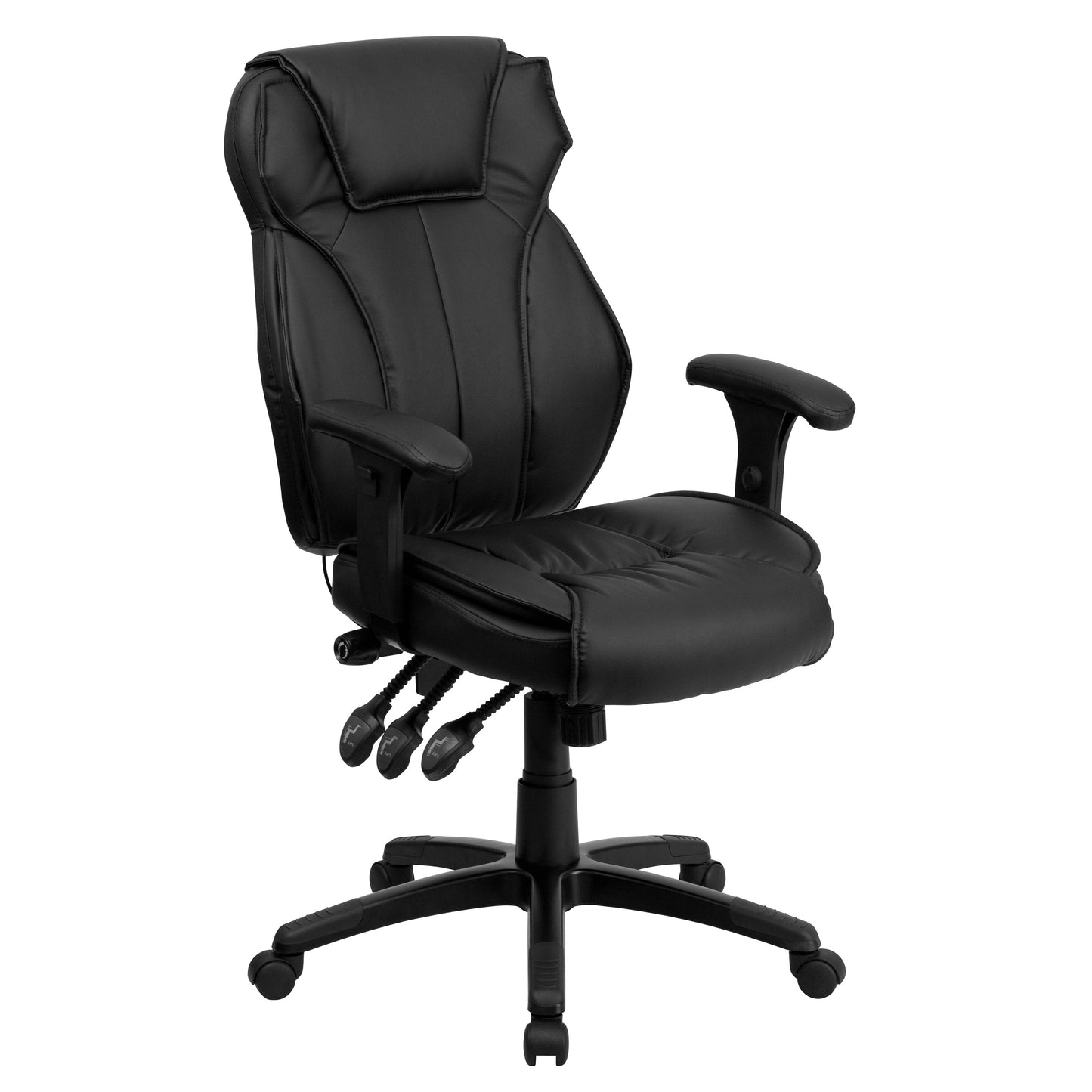 Black High Back Leather Chair BT-9835H-GG