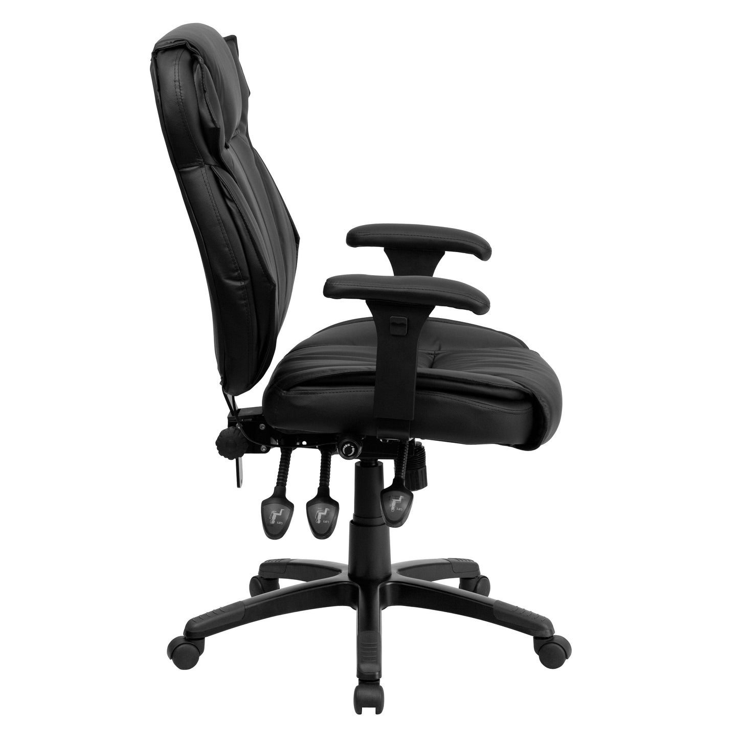 Black High Back Leather Chair BT-9835H-GG