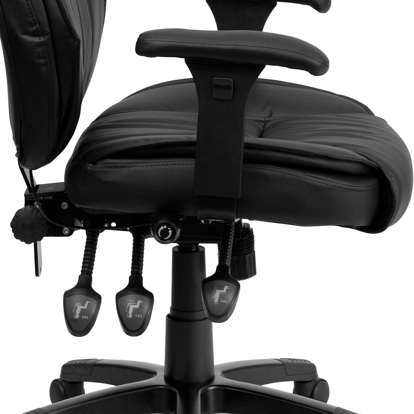 Black High Back Leather Chair BT-9835H-GG