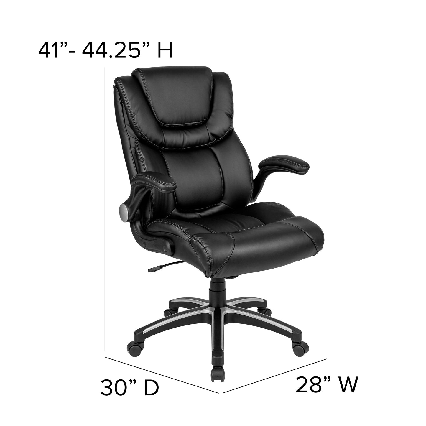 Black High Back Leather Chair BT-9896H-GG