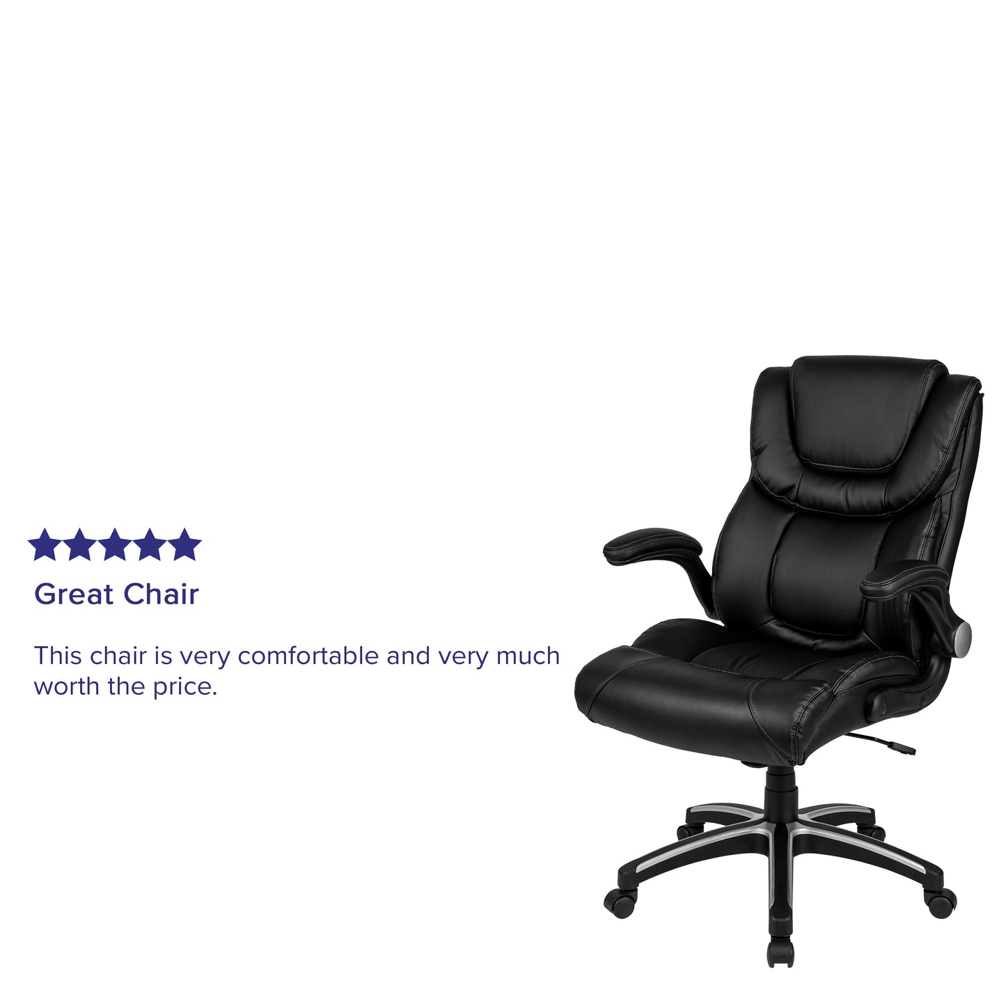 Black High Back Leather Chair BT-9896H-GG