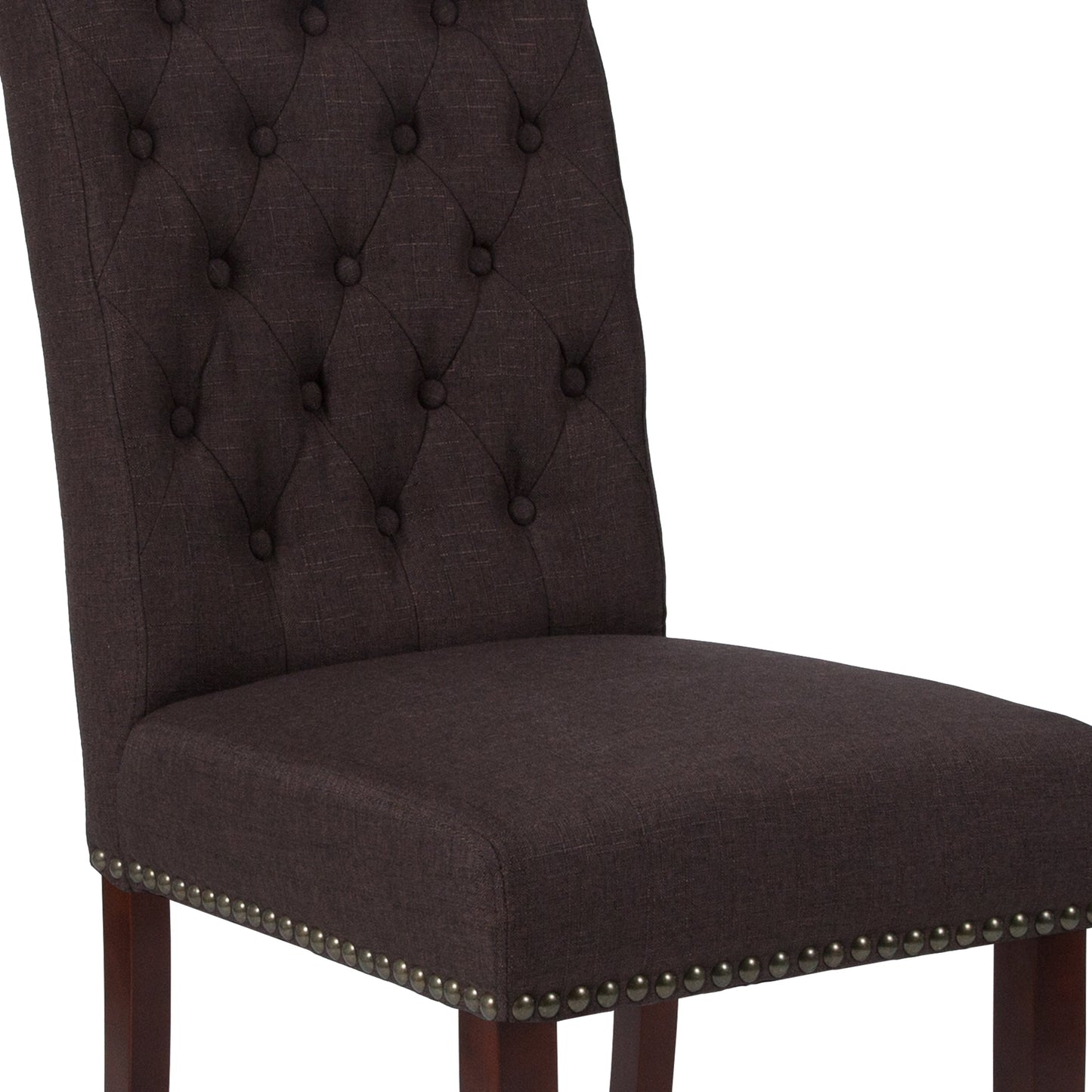 Brown Fabric Parsons Chair BT-P-BRN-FAB-GG