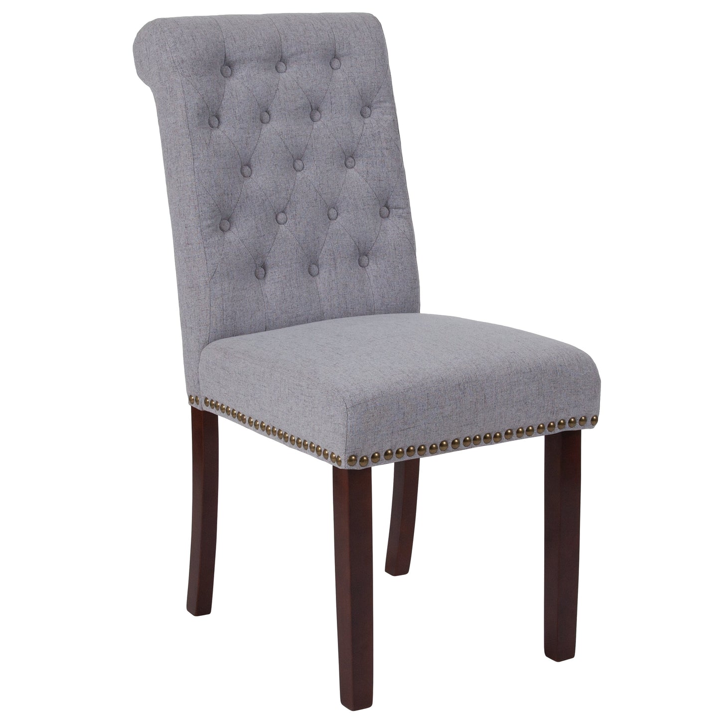 Lt Gray Fabric Parsons Chair BT-P-LTGY-FAB-GG