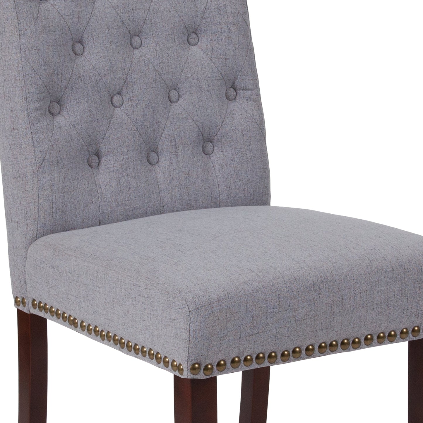 Lt Gray Fabric Parsons Chair BT-P-LTGY-FAB-GG