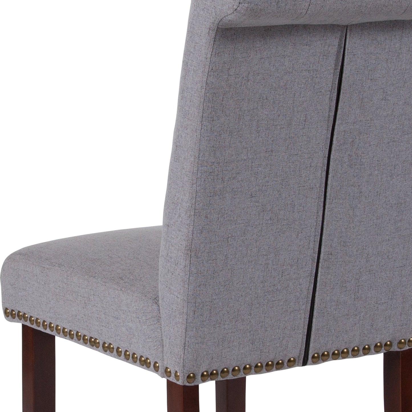 Lt Gray Fabric Parsons Chair BT-P-LTGY-FAB-GG