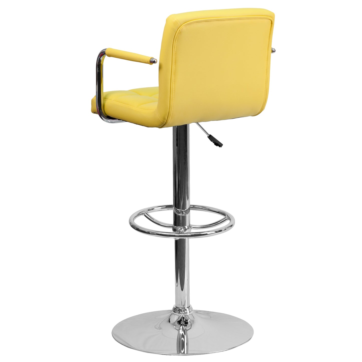 Yellow Quilted Vinyl Barstool CH-102029-YEL-GG